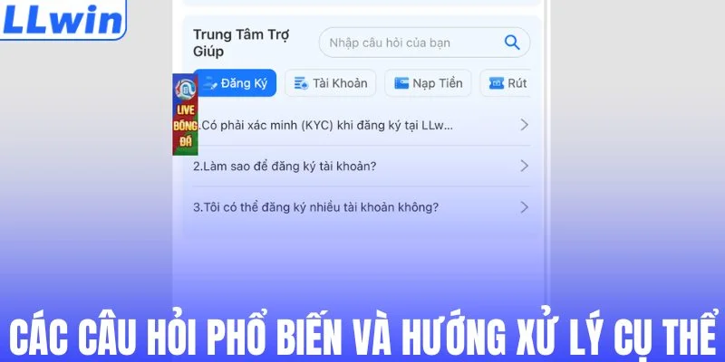 Các câu hỏi phổ biến và hướng xử lý cụ thể